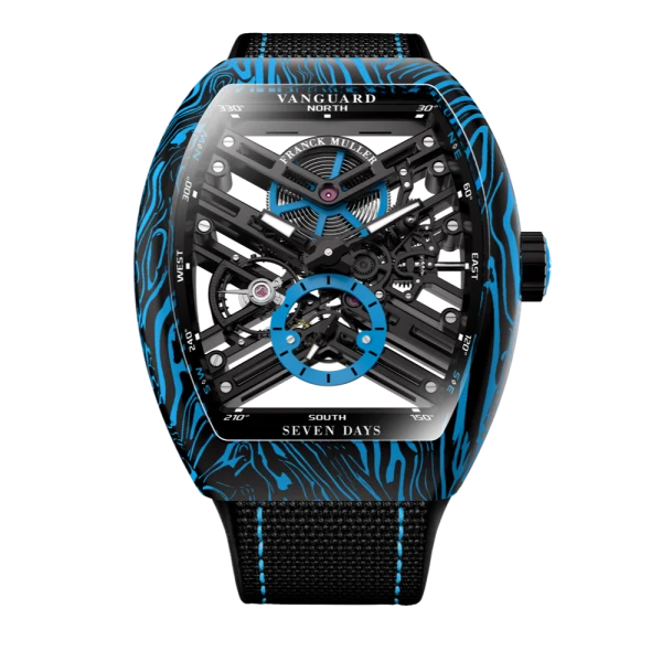 Franck Muller V 43 S6 SQT CARBONE AMS BL (NR)