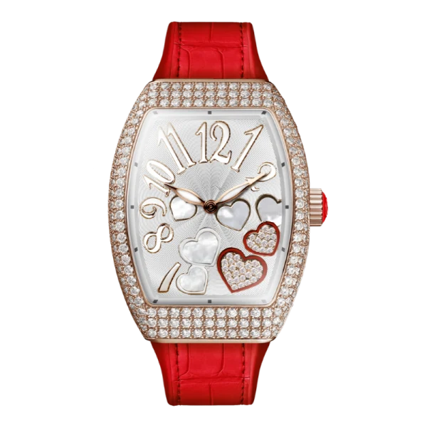 Franck Muller V 32 QZ HEART REL D 2CO CD (RG) 5N