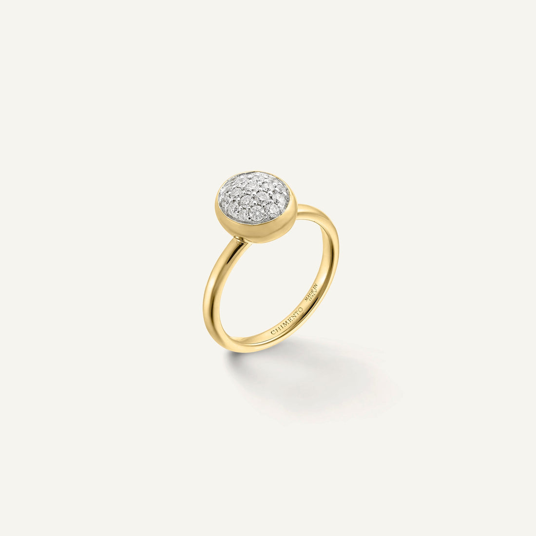 Chimento Gold ring with diamonds — Yellow · White Diamond · One size