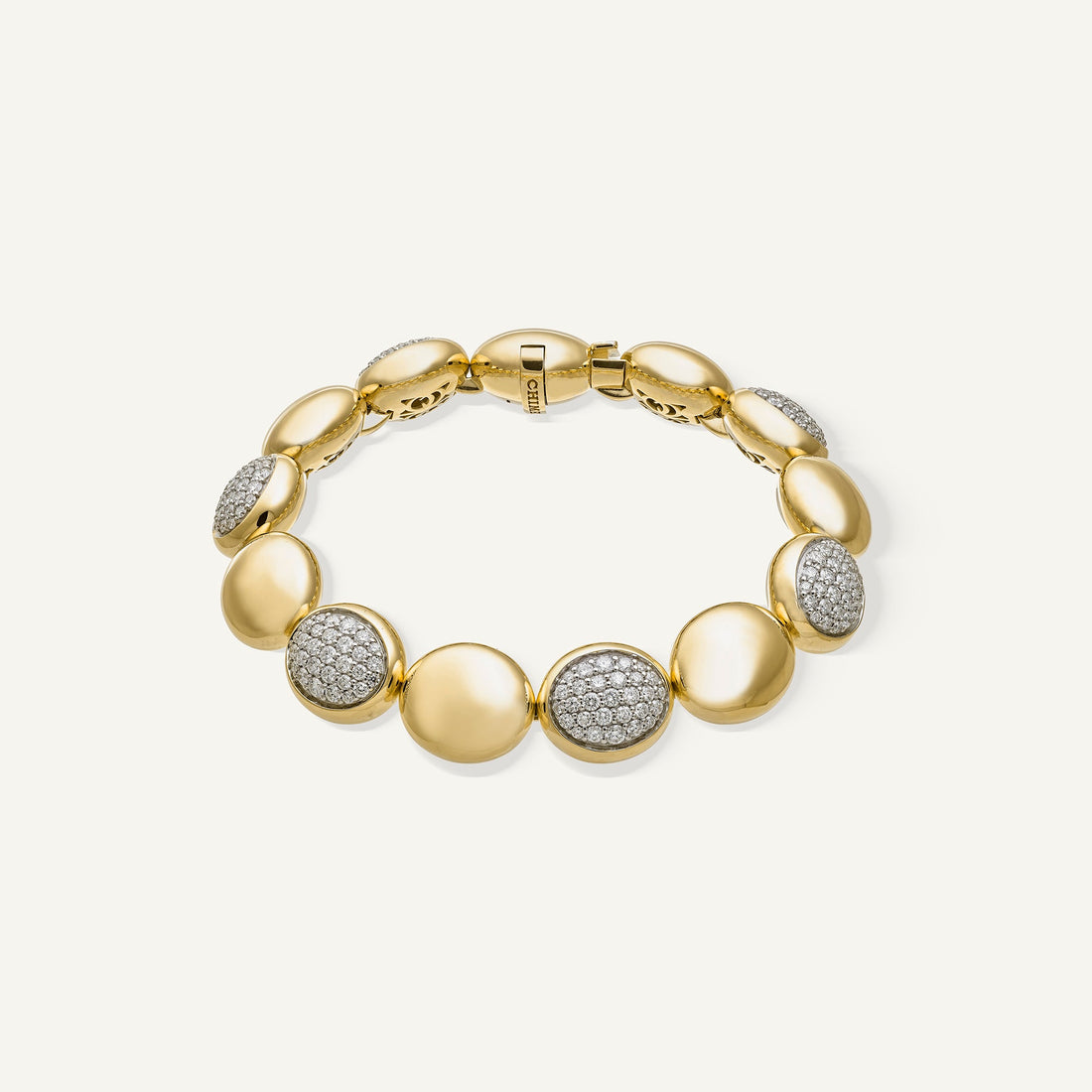 Chimento Gold bracelet with diamonds — Yellow · White Diamond · One size
