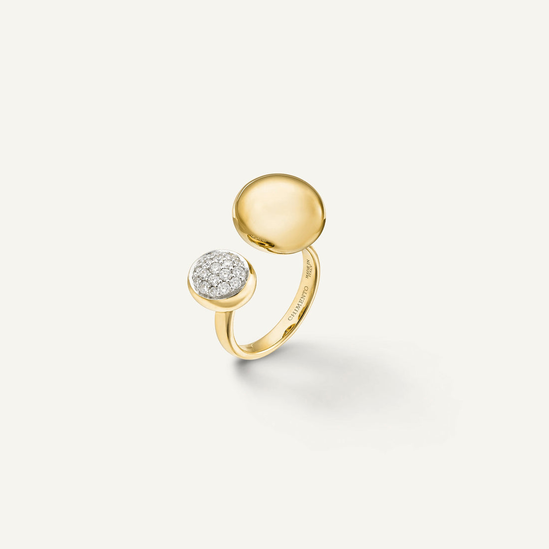 Chimento Gold ring with diamonds — Yellow · White Diamond · One size