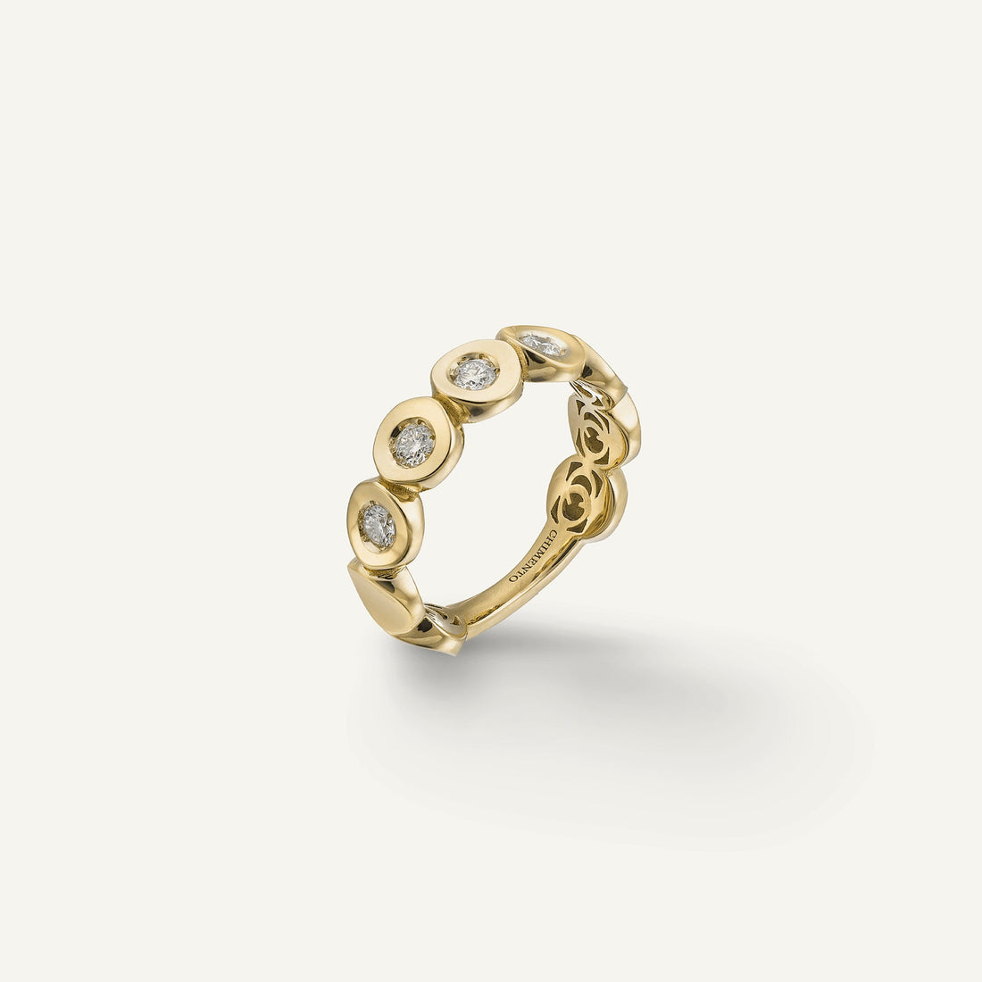 Chimento Gold ring with diamonds — Yellow · White Diamond · One size