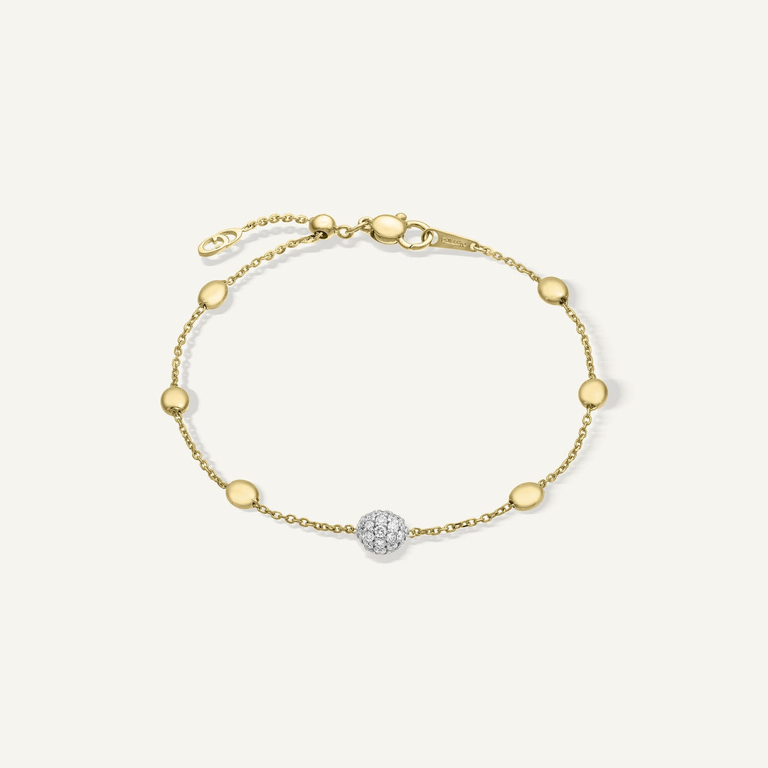 Chimento Gold bracelet with diamonds — Yellow · White Diamond · One size