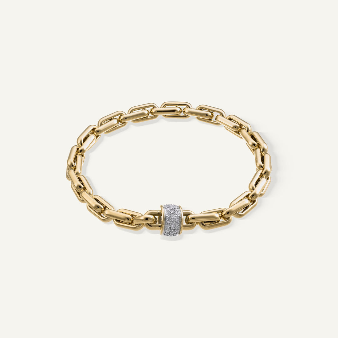 Chimento Gold bracelet with diamonds — Yellow · White Diamond · One size