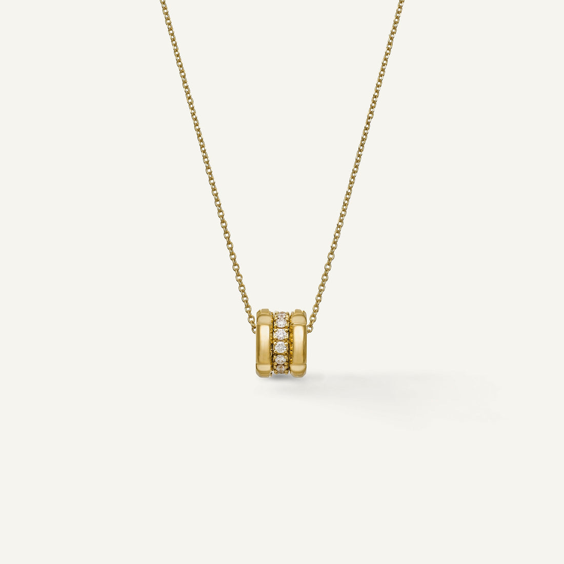Chimento Gold necklace with diamonds and colored gemstones — Yellow · White Diamond · One size