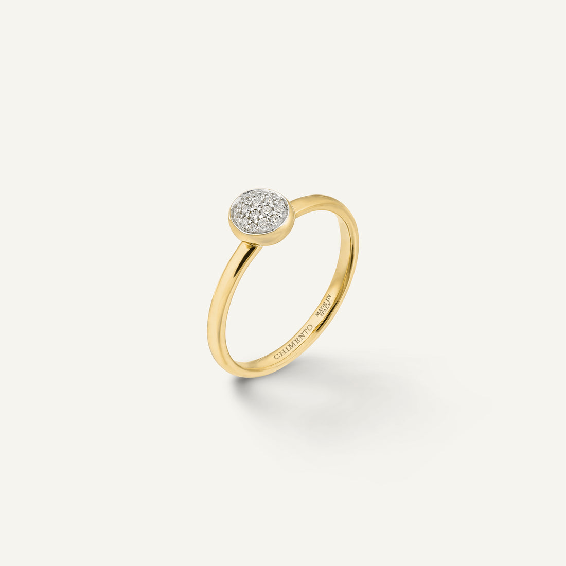 Chimento Gold ring with diamonds — Yellow · White Diamond · One size