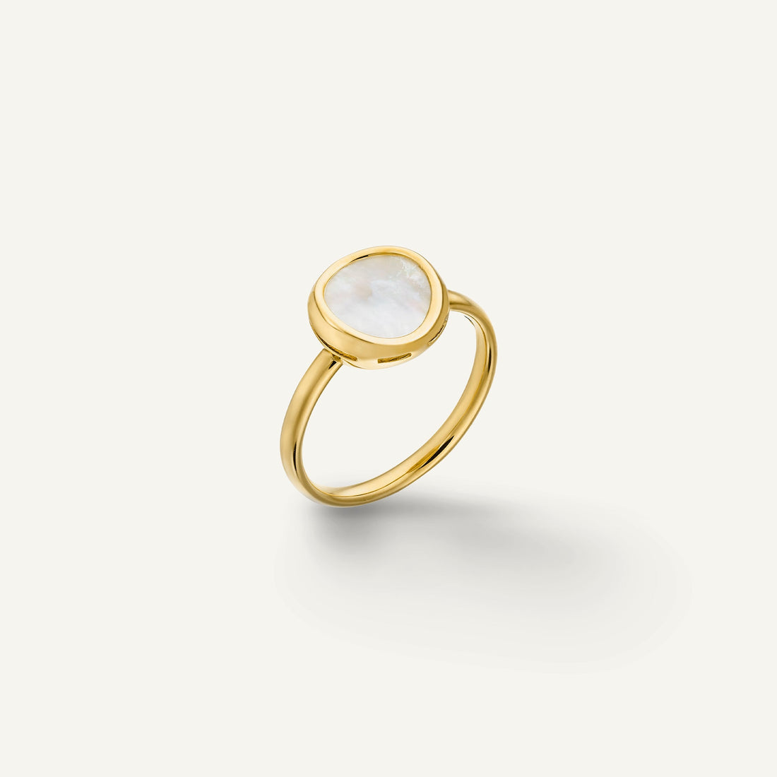 Chimento Gold ring with mother of pearl — Yellow · Mother of Pearl · One size