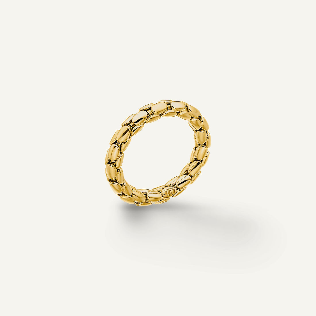 Chimento Gold flexible ring — Yellow · No stone · One size
