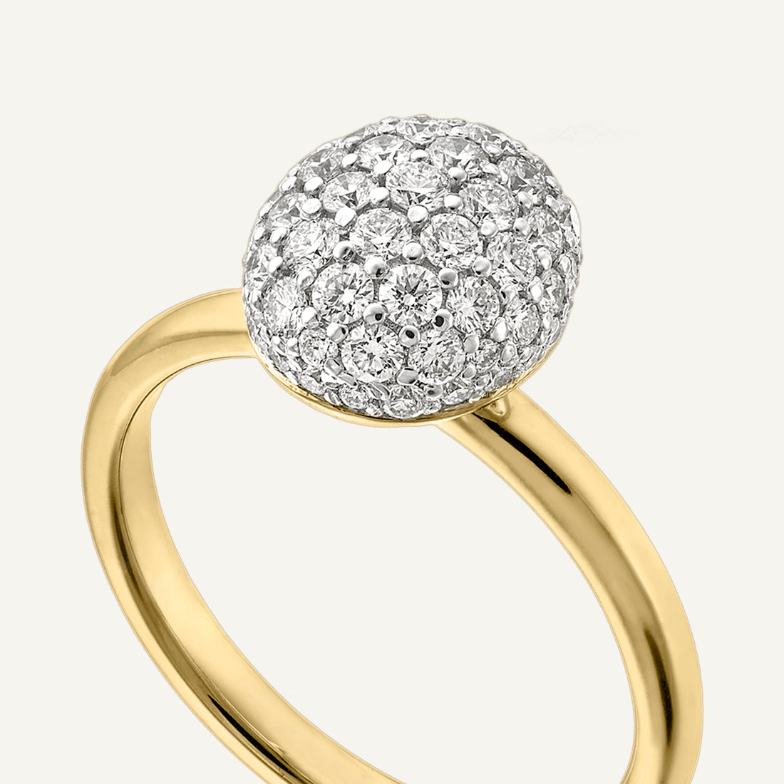 Chimento Gold ring with diamonds — Yellow · White Diamond · One size