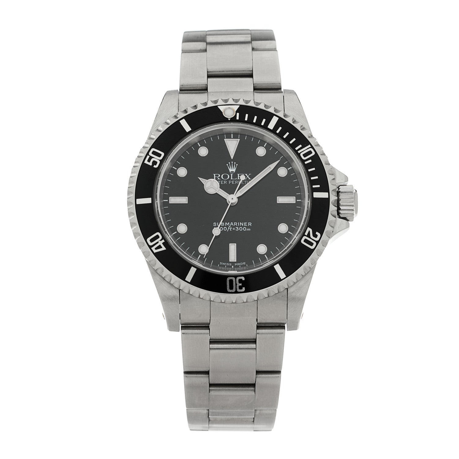 Rolex Stainless Steel 40mm Oyster Perpetual Submariner Watch Black 14060M — representative example